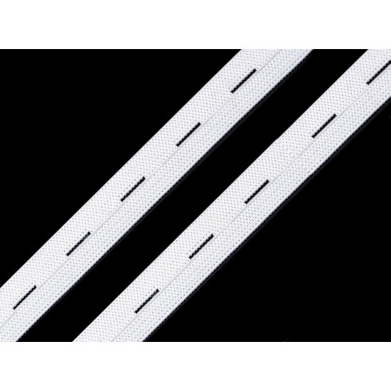Buttonhole elastic, width 15-17mm - Black (120 Meters) Buttonhole elastic, width 15-17mm - Black (120 Meters)