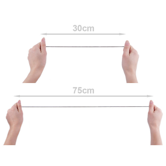 Kulatá pruženka ø2 mm - Bílá (100 Metry)