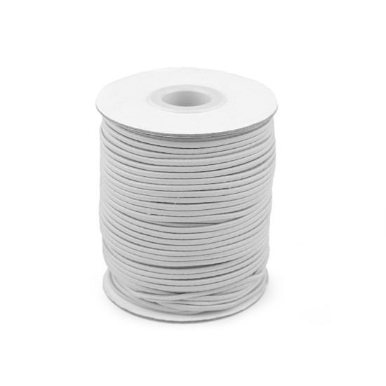 Kulatá pruženka ø2 mm - Bílá (100 Metry)