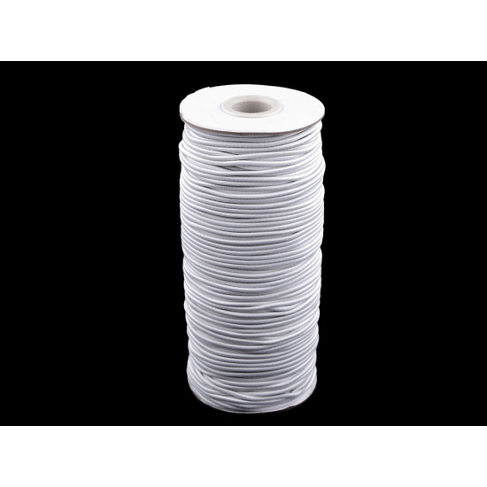 Kulatá pruženka ø2 mm - Bílá (100 Metry)