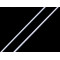 Hat round elastic ø1 mm - White (25 Meters)