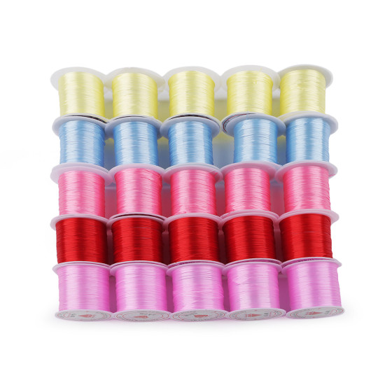 Gumka płaska kolorowa szerokość 1 mm - Mix (25 Sztuki)