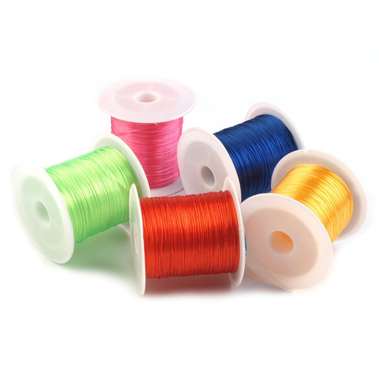 Gumka płaska kolorowa szerokość 1 mm - Mix (25 Sztuki)