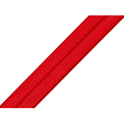 Fold over elastic trim width 18 mm - Red (25 Meters)