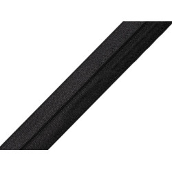 Fold over elastic trim width 18 mm - Black (25 Meters)