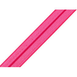 Fold over elastic trim width 18 mm - Pink (25 Meters)