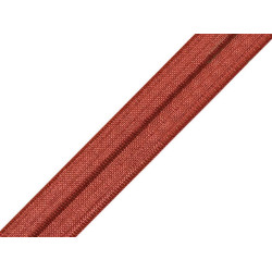Fold over elastic trim width 18 mm - Brown (25 Meters)