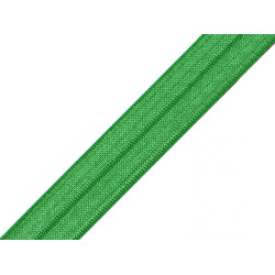 Fold over elastic trim width 20 mm - Irish green (1 Meter)