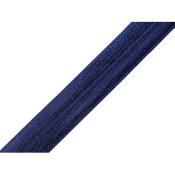 Fold over elastic trim width 20 mm - Blue dark (1 Meter)