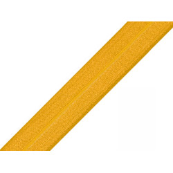 Fold over elastic trim width 20 mm - Mustard (1 Meter)