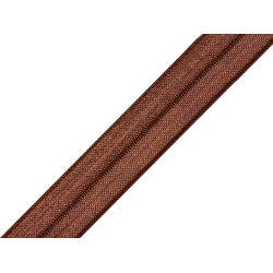 Fold over elastic trim width 20 mm - Brown coffee (1 Meter)