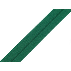 Fold over elastic trim width 20 mm - Dark green (1 Meter)