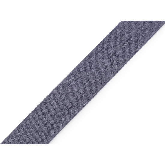 Fold over elastic trim width 20 mm - Dove grey (100 Meters)