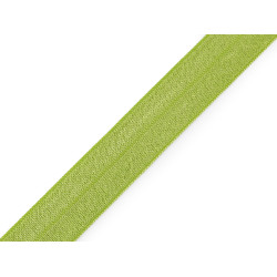 Fold over elastic trim width 20 mm - Green light (1 Meter)