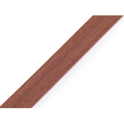 Fold over elastic trim width 20 mm - Darkbeige (1 Meter)