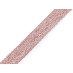 Fold over elastic trim width 20 mm - Vintage pink light (1 Meter)