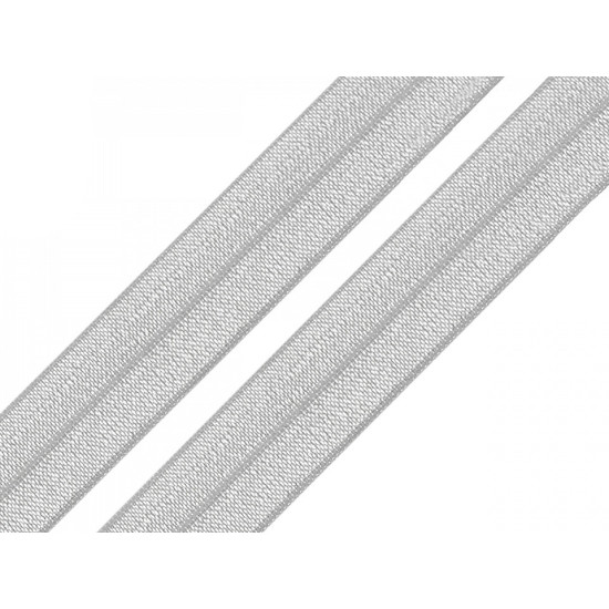 Fold over elastic trim width 20 mm - Dove grey (100 Meters)
