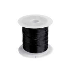 Gumka płaska szerokość 1 mm - Czarny (1 Sztuka)