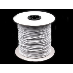 Kulatá pruženka ø2 mm - Bílá (100 Metry)