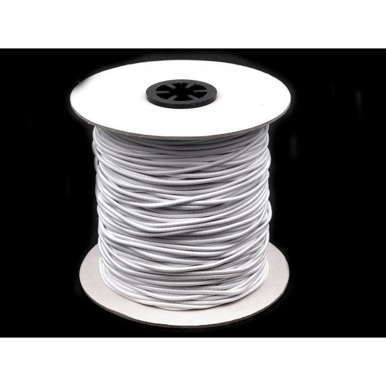 Kulatá pruženka ø2 mm - Bílá (100 Metry)
