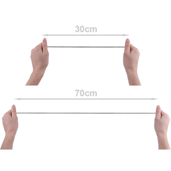 Kulatá pruženka ø2 mm - Bílá (100 Metry)