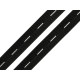 Buttonhole elastic, width 20 mm - Black (120 Meters)