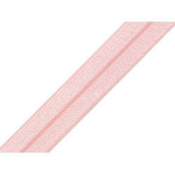 Fold over elastic trim width 16 mm - Medium pink (100 Meters)