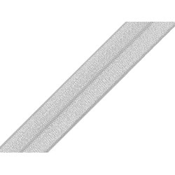 Fold over elastic trim width 16 mm - Grey (100 Meters)