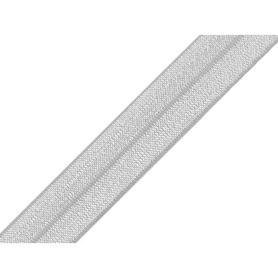 Fold over elastic trim width 16 mm - Turquoise (100 Meters)