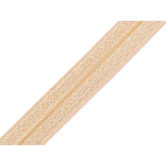 Fold over elastic trim width 16 mm - Turquoise (100 Meters)