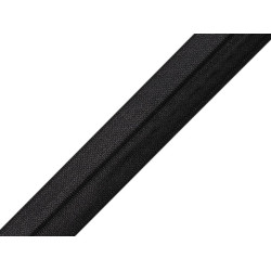 Fold over elastic trim width 16 mm - Black (100 Meters)