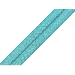 Fold over elastic trim width 16 mm - Turquoise (100 Meters)