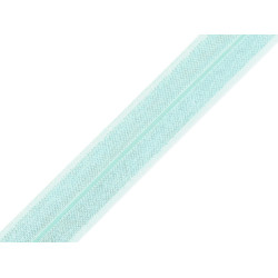 Fold over elastic trim width 16 mm - Blue light (25 Meters)