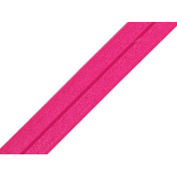 Fold over elastic trim width 16 mm - Pink (100 Meters)
