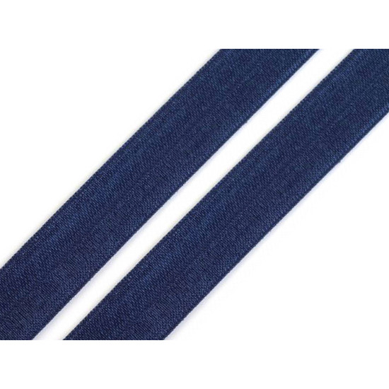 Fold over elastic trim width 16 mm - Turquoise (100 Meters)
