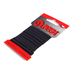 Lingerie elastic braid tape card packing width 5 mm, 7 mm - Black (1 Card)