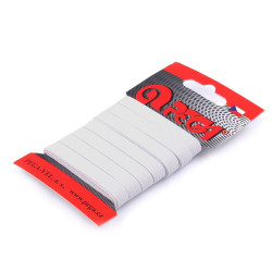 Lingerie elastic braid tape card packing width 8 mm - White (1 Card)