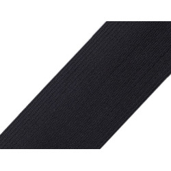 Woven elastic, width 60 mm - Black (25 Meters)