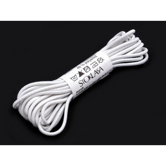 Round elastic cord ø2mm, maggie packs per 3m - Ecru (24 Bunches) Round elastic cord ø2mm, maggie packs per 3m - Ecru (24 Bunches)