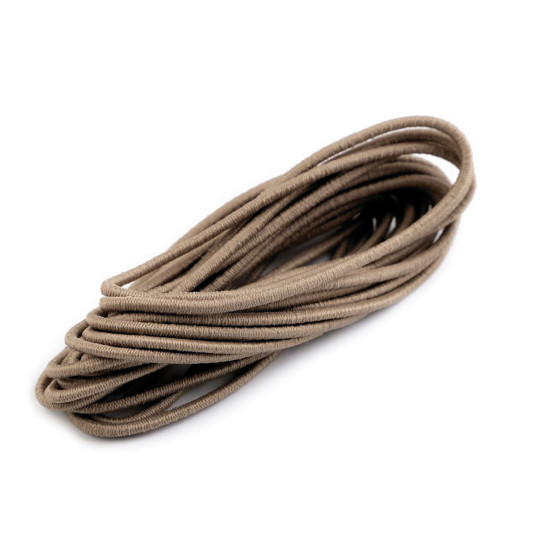 Round elastic cord ø2mm, maggie packs per 3m - Ecru (24 Bunches) Round elastic cord ø2mm, maggie packs per 3m - Ecru (24 Bunches)