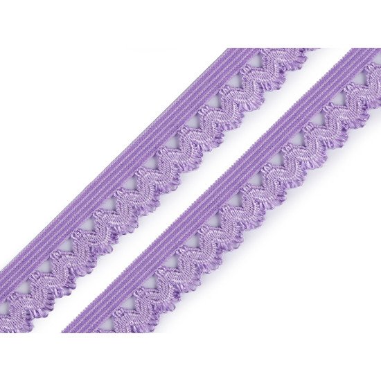 Decorative elastic width 15 mm - Dark red (25 Meters)