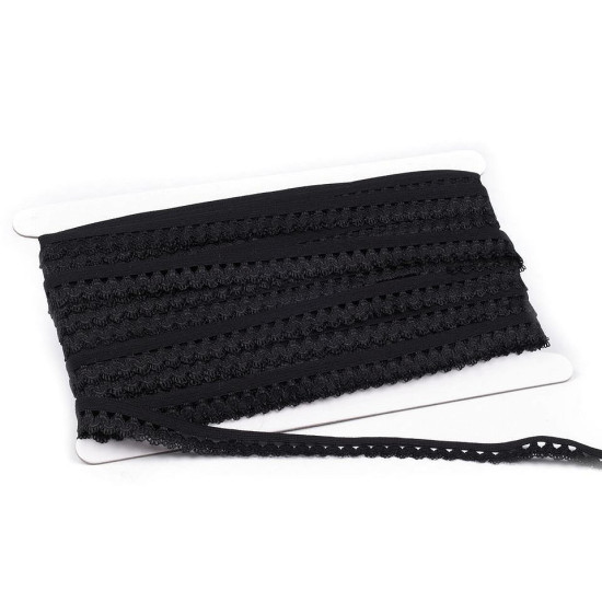 Decorative elastic width 15 mm - Dark red (25 Meters)