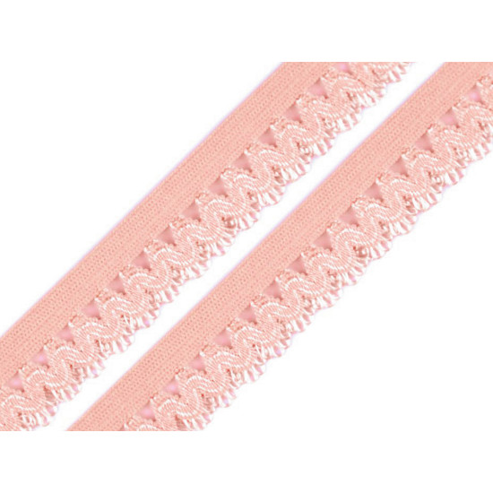 Decorative elastic width 15 mm - Dark red (25 Meters)