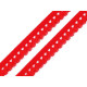 Decorative elastic width 15 mm - Dark red (25 Meters)