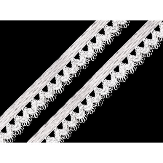 Decorative elastic width 15 mm - Dark red (25 Meters)