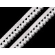 Decorative elastic width 15 mm - Dark red (25 Meters)