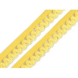 Decorative elastic width 15 mm - Yellow (100 Meters)