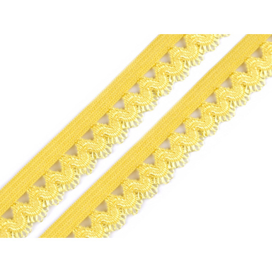 Decorative elastic width 15 mm - Dark red (25 Meters)