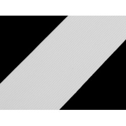 Woven elastic, width 50 mm - White (25 Meters)
