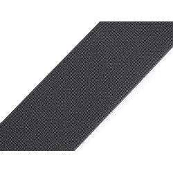 Woven elastic, width 50 mm - Grey (25 Meters)